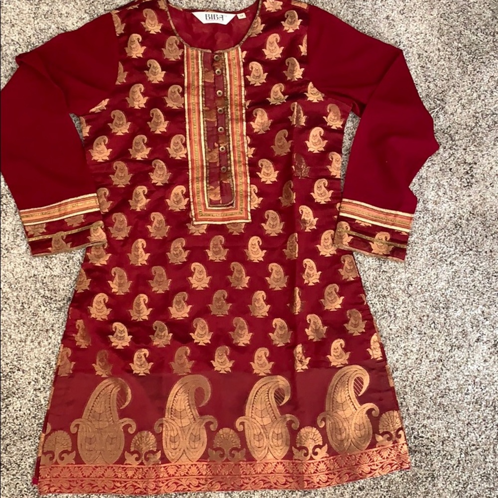 Short Kurta Indian gold work